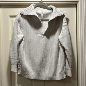 Lou & Grey Gray Cowl Neck Sweater